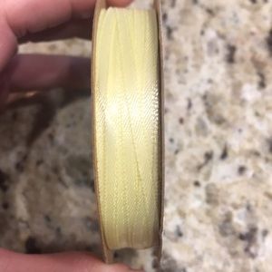 NWT Offray Spool of Baby Yellow Ribbon
